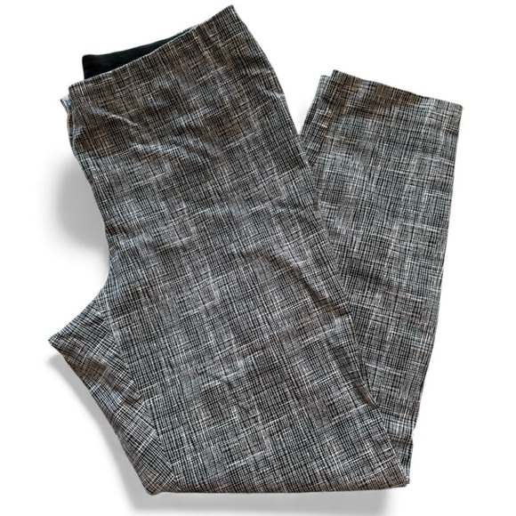 Alfani Gingham Black & White Stretch Pants Size 14 - Picture 4 of 5